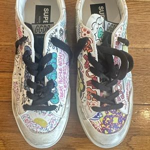 Brand new graffiti golden goose size 8.5